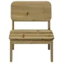 Silla de jardín madera de pino impregnada 60x52,5x72 cm de , Sillas de jardín - Ref: Foro24-859321, Precio: 65,84 €, Descuent...