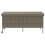 Caja almacenaje jardín ruedas ratán sintético gris 160x55x75 cm von , Aufbewahrungsboxen für den Außenbereich - Ref: Foro24-4...