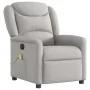 Sillón reclinable de masaje eléctrico tela gris nube de , Sillones - Ref: Foro24-3303193, Precio: 256,71 €, Descuento: %