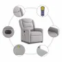 Sillón reclinable de masaje eléctrico tela gris nube de , Sillones - Ref: Foro24-3303193, Precio: 256,71 €, Descuento: %