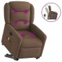 Silla de masaje reclinable de pie de tela marrón by , Armchairs - Ref: Foro24-3303208, Price: 294,60 €, Discount: %