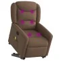 Silla de masaje reclinable de pie de tela marrón by , Armchairs - Ref: Foro24-3303208, Price: 294,60 €, Discount: %