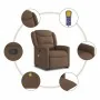 Silla de masaje reclinable de pie de tela marrón by , Armchairs - Ref: Foro24-3303208, Price: 294,60 €, Discount: %