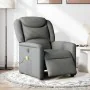 Sillón reclinable de masaje eléctrico tela gris oscuro by , Armchairs - Ref: Foro24-3303185, Price: 263,02 €, Discount: %