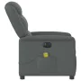 Sillón reclinable de masaje eléctrico tela gris oscuro by , Armchairs - Ref: Foro24-3303185, Price: 263,02 €, Discount: %