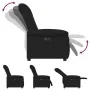 Sillón reclinable eléctrico de tela negro by , Armchairs - Ref: Foro24-3303236, Price: 237,05 €, Discount: %