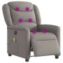 Sillón reclinable de masaje eléctrico tela gris taupe von , Sessel - Ref: Foro24-3303191, Preis: 262,22 €, Rabatt: %