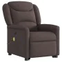 Sillón masaje eléctrico reclinable elevable tela marrón oscuro by , Armchairs - Ref: Foro24-3303229, Price: 341,90 €, Discoun...
