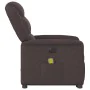 Sillón masaje eléctrico reclinable elevable tela marrón oscuro by , Armchairs - Ref: Foro24-3303229, Price: 341,90 €, Discoun...