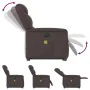 Sillón masaje eléctrico reclinable elevable tela marrón oscuro by , Armchairs - Ref: Foro24-3303229, Price: 341,90 €, Discoun...