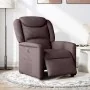 Sillón reclinable eléctrico tela marrón oscuro de , Sillones - Ref: Foro24-3303179, Precio: 243,75 €, Descuento: %