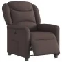 Sillón reclinable eléctrico tela marrón oscuro de , Sillones - Ref: Foro24-3303179, Precio: 243,75 €, Descuento: %
