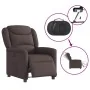 Sillón reclinable eléctrico tela marrón oscuro de , Sillones - Ref: Foro24-3303179, Precio: 243,75 €, Descuento: %