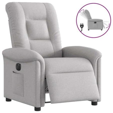Sillón reclinable eléctrico de tela gris nube de , Sillones - Ref: Foro24-3303243, Precio: 246,28 €, Descuento: %