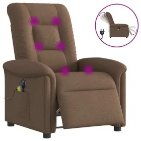 Sillón reclinable de masaje eléctrico tela marrón von , Sessel - Ref: Foro24-3303248, Preis: 259,34 €, Rabatt: %