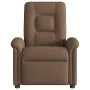 Sillón reclinable de masaje eléctrico tela marrón de , Sillones - Ref: Foro24-3303248, Precio: 259,34 €, Descuento: %