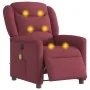 Sillón de masaje reclinable eléctrico tela rojo tinto de , Sillones - Ref: Foro24-3303187, Precio: 260,71 €, Descuento: %