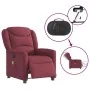 Sillón de masaje reclinable eléctrico tela rojo tinto de , Sillones - Ref: Foro24-3303187, Precio: 260,71 €, Descuento: %