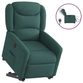 Sillón eléctrico reclinable elevable de tela verde oscuro by , Armchairs - Ref: Foro24-3303220, Price: 325,38 €, Discount: %
