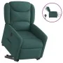 Sillón eléctrico reclinable elevable de tela verde oscuro de , Sillones - Ref: Foro24-3303220, Precio: 324,27 €, Descuento: %