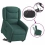 Sillón eléctrico reclinable elevable de tela verde oscuro de , Sillones - Ref: Foro24-3303220, Precio: 324,27 €, Descuento: %