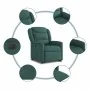 Sillón eléctrico reclinable elevable de tela verde oscuro de , Sillones - Ref: Foro24-3303220, Precio: 324,27 €, Descuento: %