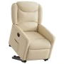 Sillón eléctrico reclinable elevable de tela color crema by , Armchairs - Ref: Foro24-3303222, Price: 326,05 €, Discount: %