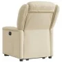 Sillón eléctrico reclinable elevable de tela color crema by , Armchairs - Ref: Foro24-3303222, Price: 326,05 €, Discount: %