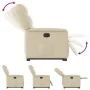 Sillón eléctrico reclinable elevable de tela color crema by , Armchairs - Ref: Foro24-3303222, Price: 326,05 €, Discount: %