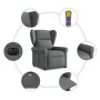 Sillón reclinable de masaje eléctrico tela gris oscuro von , Sessel - Ref: Foro24-3303365, Preis: 262,93 €, Rabatt: %