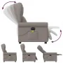 Sillón reclinable de masaje eléctrico tela gris taupe by , Armchairs - Ref: Foro24-3303371, Price: 262,61 €, Discount: %