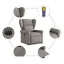 Sillón reclinable de masaje eléctrico tela gris taupe by , Armchairs - Ref: Foro24-3303371, Price: 262,61 €, Discount: %