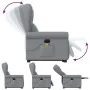 Sillón de masaje reclinable de pie de tela gris claro by , Armchairs - Ref: Foro24-3303384, Price: 295,86 €, Discount: %
