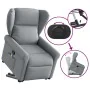 Sillón de masaje reclinable de pie de tela gris claro by , Armchairs - Ref: Foro24-3303384, Price: 295,86 €, Discount: %