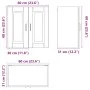 Armario de pared cocina Porto madera ingeniería gris hormigón by , Kitchen cabinets - Ref: Foro24-854061, Price: 58,82 €, Dis...