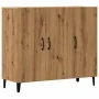Aparador de madera de ingeniería roble artisan 90x34x80 cm by , Sideboards - Ref: Foro24-856893, Price: 110,41 €, Discount: %