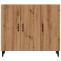 Aparador de madera de ingeniería roble artisan 90x34x80 cm by , Sideboards - Ref: Foro24-856893, Price: 110,41 €, Discount: %