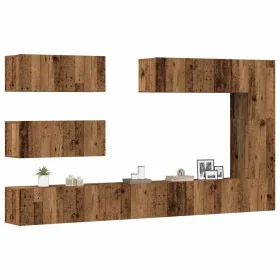 Conjunto de mueble de TV 7 piezas montado la pared madera vieja von , TV-Möbel - Ref: Foro24-3329139, Preis: 333,29 €, Rabatt: %