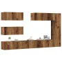 Conjunto de mueble de TV 7 piezas montado la pared madera vieja von , TV-Möbel - Ref: Foro24-3329139, Preis: 333,29 €, Rabatt: %