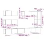 Conjunto de mueble de TV 7 piezas montado la pared madera vieja von , TV-Möbel - Ref: Foro24-3329139, Preis: 333,29 €, Rabatt: %