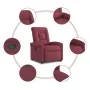 Sillón reclinable elevable tela rojo tinto von , Sessel - Ref: Foro24-3303257, Preis: 272,66 €, Rabatt: %