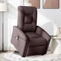 Silla de masaje reclinable de pie de tela marrón oscuro by , Armchairs - Ref: Foro24-3303269, Price: 294,41 €, Discount: %