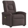 Silla de masaje reclinable de pie de tela marrón oscuro by , Armchairs - Ref: Foro24-3303269, Price: 294,41 €, Discount: %