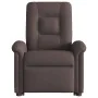 Silla de masaje reclinable de pie de tela marrón oscuro by , Armchairs - Ref: Foro24-3303269, Price: 294,41 €, Discount: %