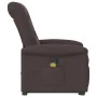 Silla de masaje reclinable de pie de tela marrón oscuro by , Armchairs - Ref: Foro24-3303269, Price: 294,41 €, Discount: %