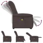 Silla de masaje reclinable de pie de tela marrón oscuro by , Armchairs - Ref: Foro24-3303269, Price: 294,41 €, Discount: %