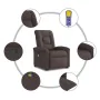 Silla de masaje reclinable de pie de tela marrón oscuro by , Armchairs - Ref: Foro24-3303269, Price: 294,41 €, Discount: %