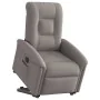Sillón eléctrico reclinable elevable de tela gris taupe by , Armchairs - Ref: Foro24-3303281, Price: 341,49 €, Discount: %