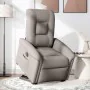 Sillón eléctrico reclinable elevable de tela gris taupe by , Armchairs - Ref: Foro24-3303281, Price: 341,49 €, Discount: %