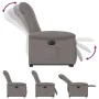 Sillón eléctrico reclinable elevable de tela gris taupe by , Armchairs - Ref: Foro24-3303281, Price: 341,49 €, Discount: %